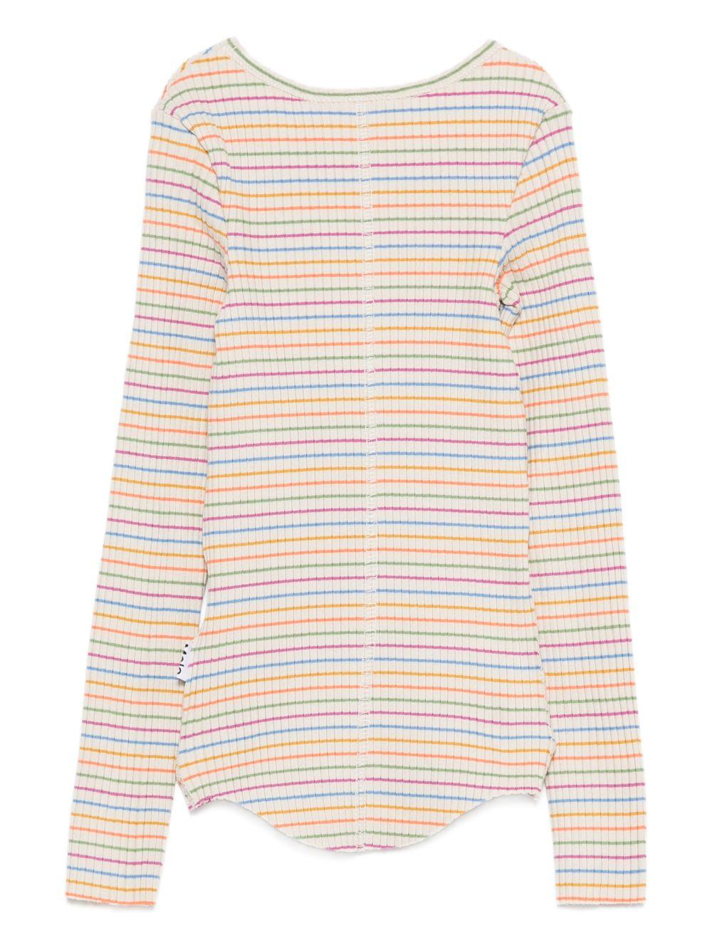 T-shirt Rochelle per bambina Molo multicolor con design a righe 2S26A406 9485 MOLO KIDS