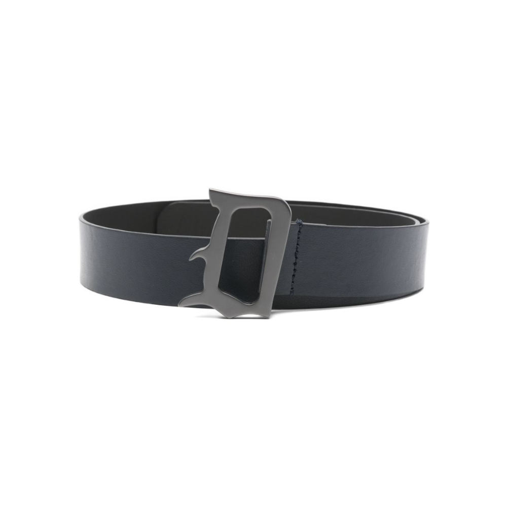 Cintura per bambino DONDUP Kids blu con fibbia con logo DMAV002CPE020 4006 DONDUP KIDS