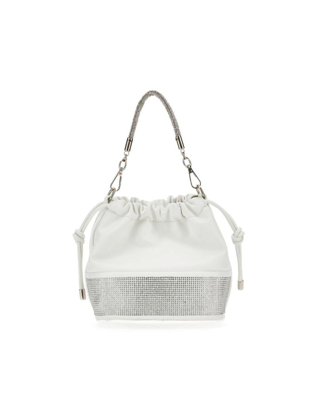 Borsa per bambina Monnalisa bianca con decorazione a strass 79G004 7742 0001 MONNALISA