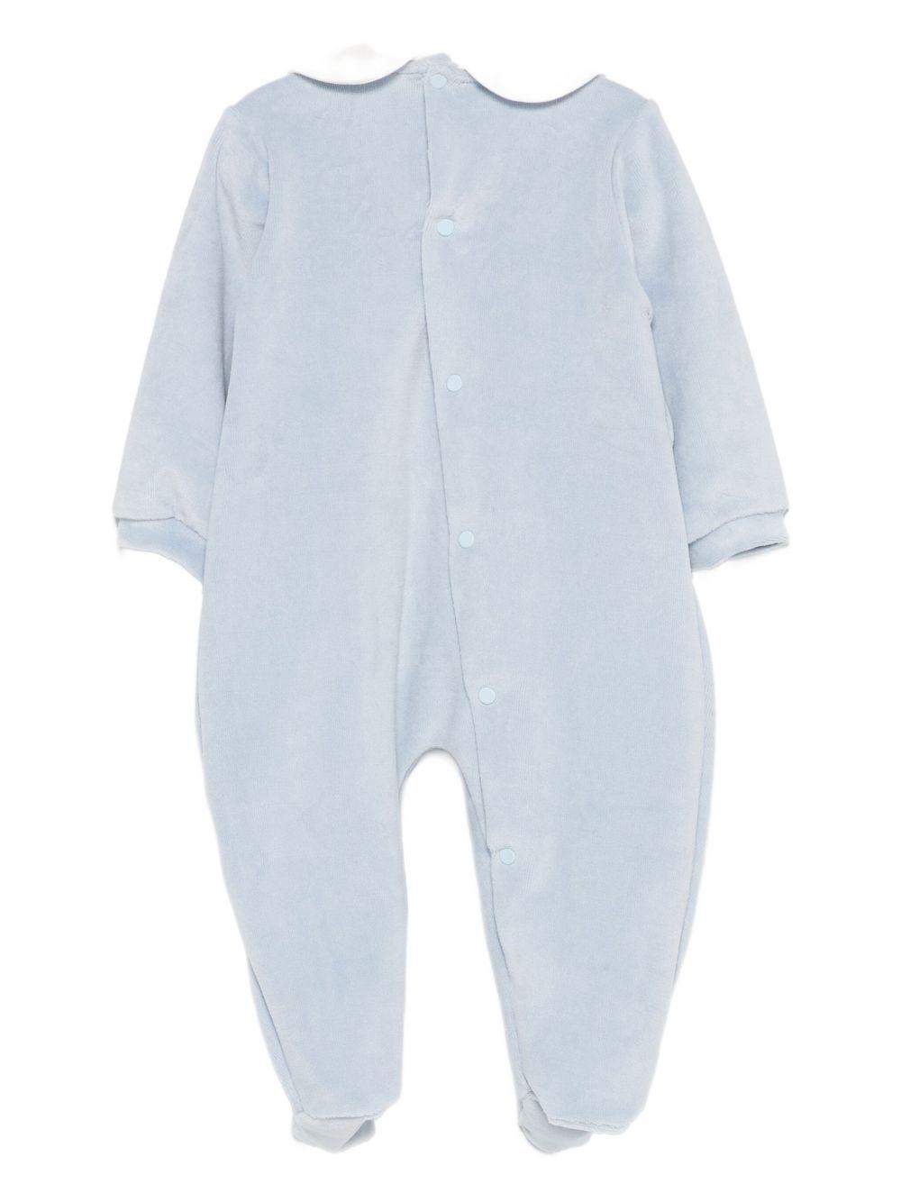 Tutina per neonato La Stupenderia azzurra con bottoni sul retro 1TBTT13 L24 LA STUPENDERIA