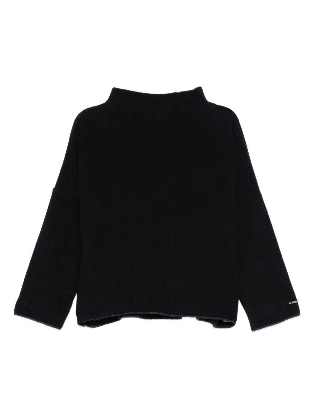 Maglione per neonata Album Di Famiglia Kids nero con maniche a 3/4 25W40216 INK ALBUM DI FAMIGLIA