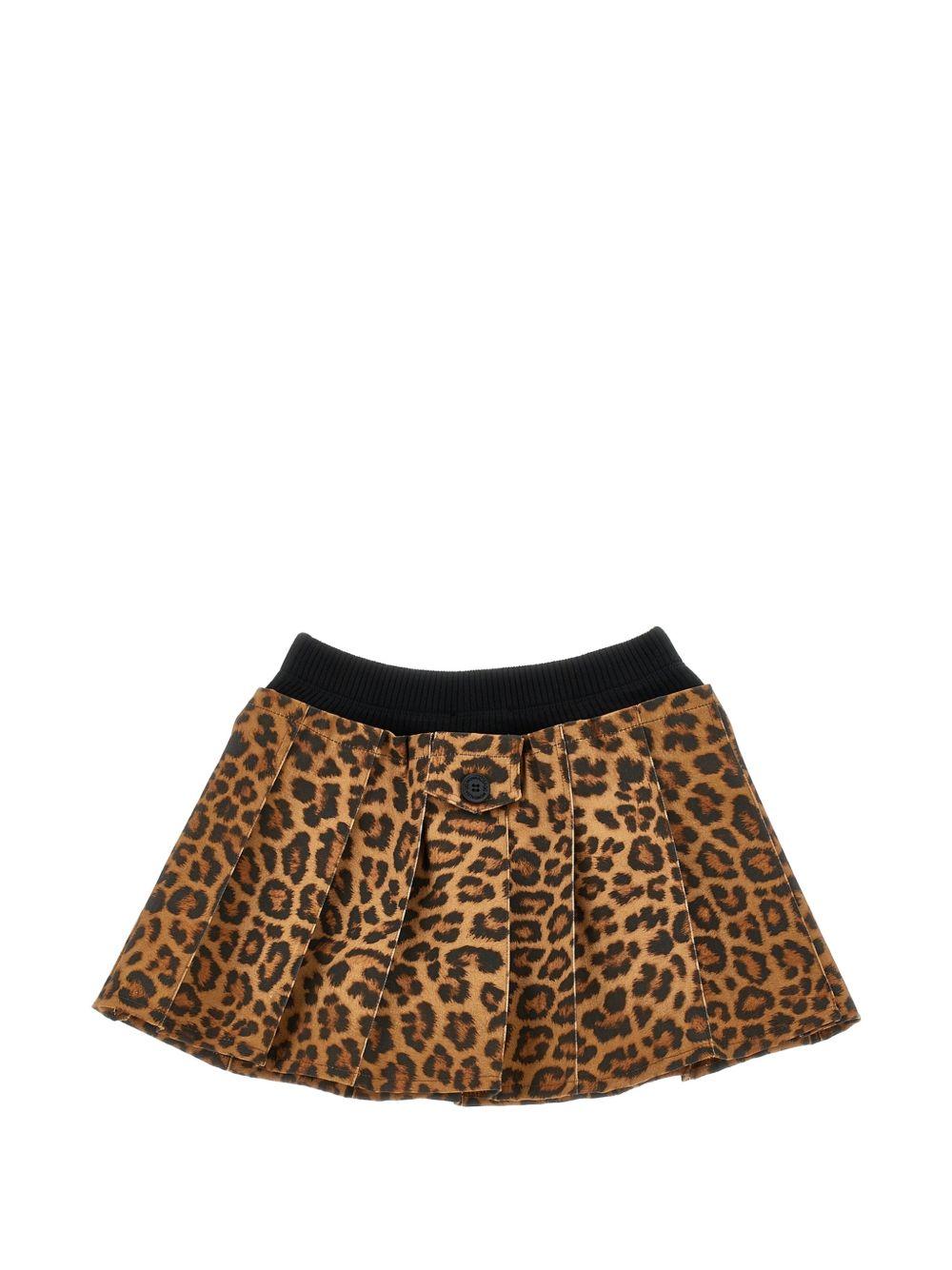 Gonna per bambina Monnalisa Kids animalier con stampa leopardata 41H704 8623 0080 MONNALISA KIDS