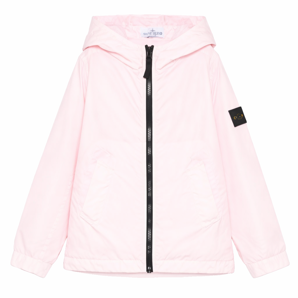 Giacca per bambina Stone Island Junior rosa con cappuccio L1S164100003S0A23 V0080 STONE ISLAND JUNIOR