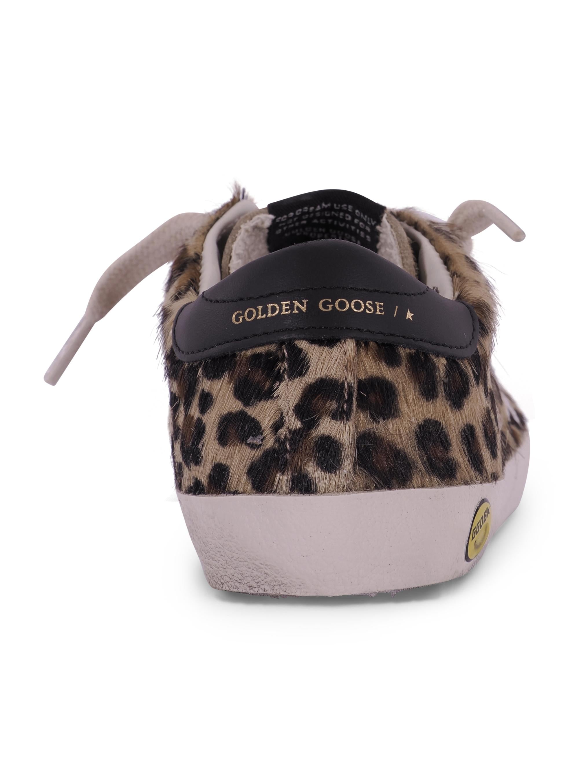 Sneakers per bambina Golden Goose Kids Super-star Classic With List marrone leopardate F00101F008025 55731 GOLDEN GOOSE KIDS