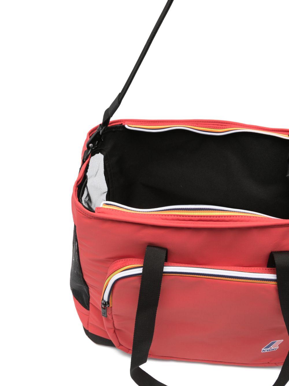 Trasportino per animali domestici Le Vrai 4.0 Marley K-Way rossa con dettaglio rete K8151XW 703 K-WAY KIDS