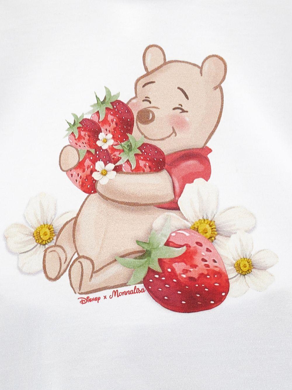 Set t-shirt e leggings per bambina Monnalisa Kids bianco con motivo Winnie The Pooh 31G504 7206 9952 MONNALISA KIDS