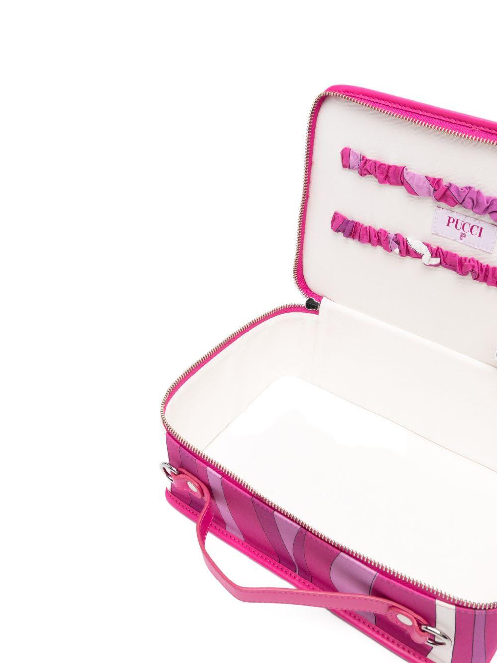Borsa tote per bambina Emilio Pucci Junior rosa con design a fantasia PY0B38 G0206 570BC EMILIO PUCCI KIDS