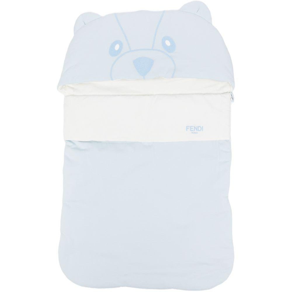 Sacco nanna per neonato Fendi Kids azzurro con design a orsetto BUJ324 ST8 F19J4 FENDI KIDS