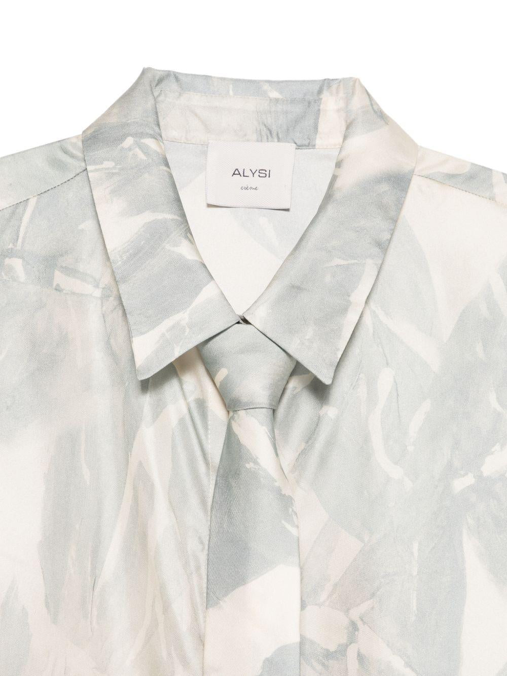 Camicia per donna Alysi beige con stampa floreale 116503 P6031 CIE ALYSI