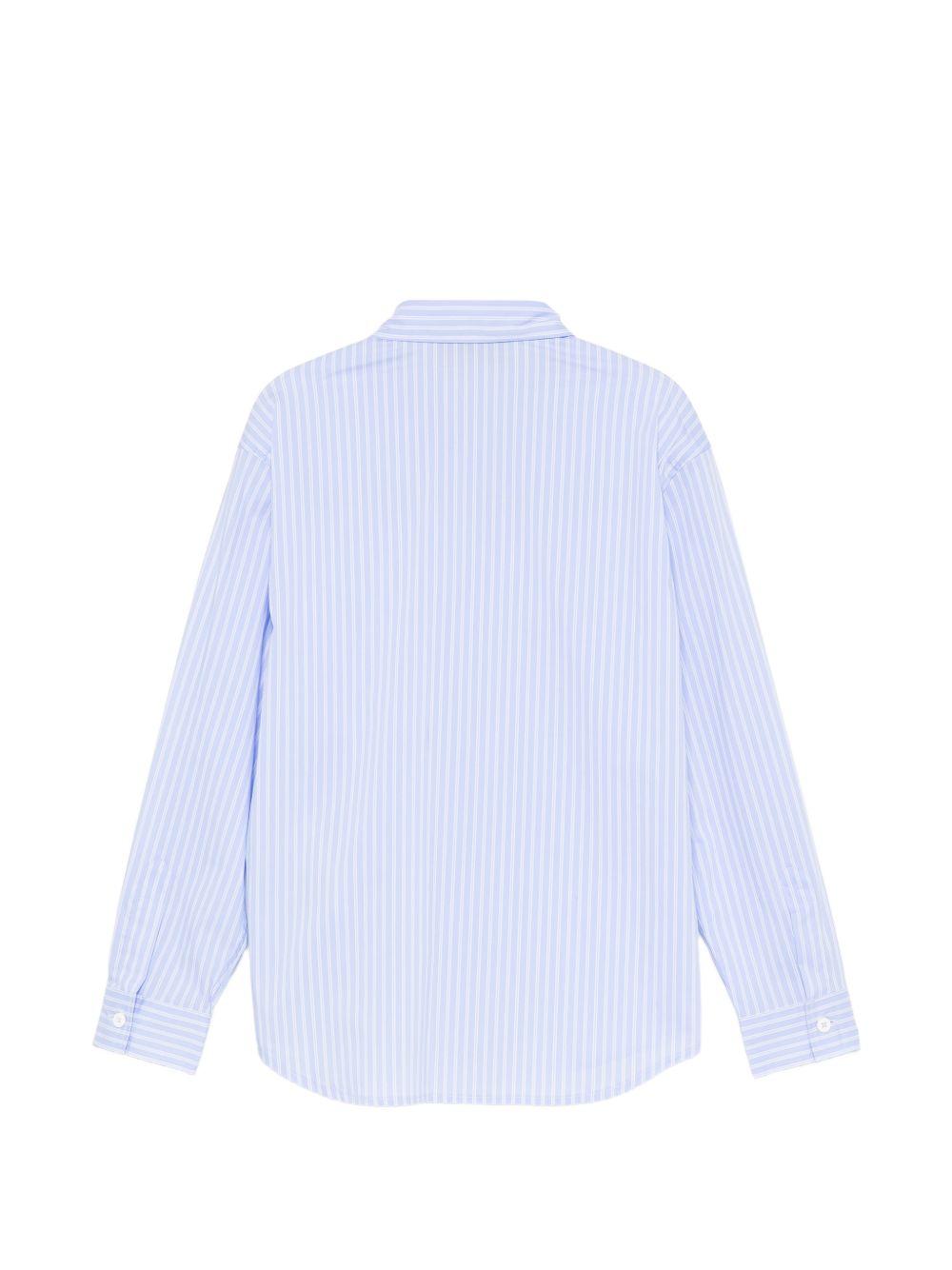 Camicia per bambino Dondup Kids azzurra con motivo a righe DMCA0480CR015 D128 DONDUP KIDS