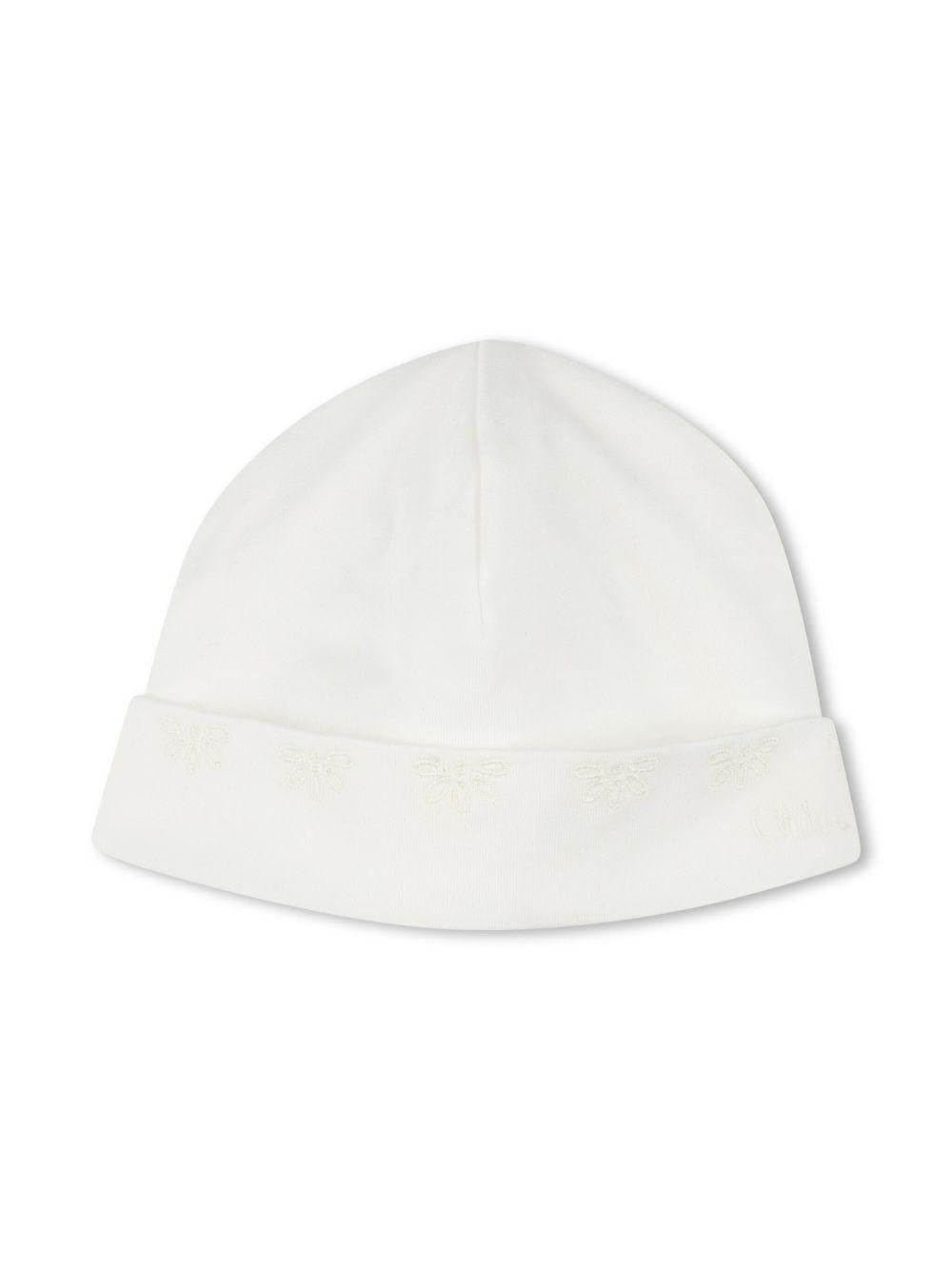 Pigiama per neonata Chloé Kids bianco con ruches C20408 117 CHLOE' KIDS