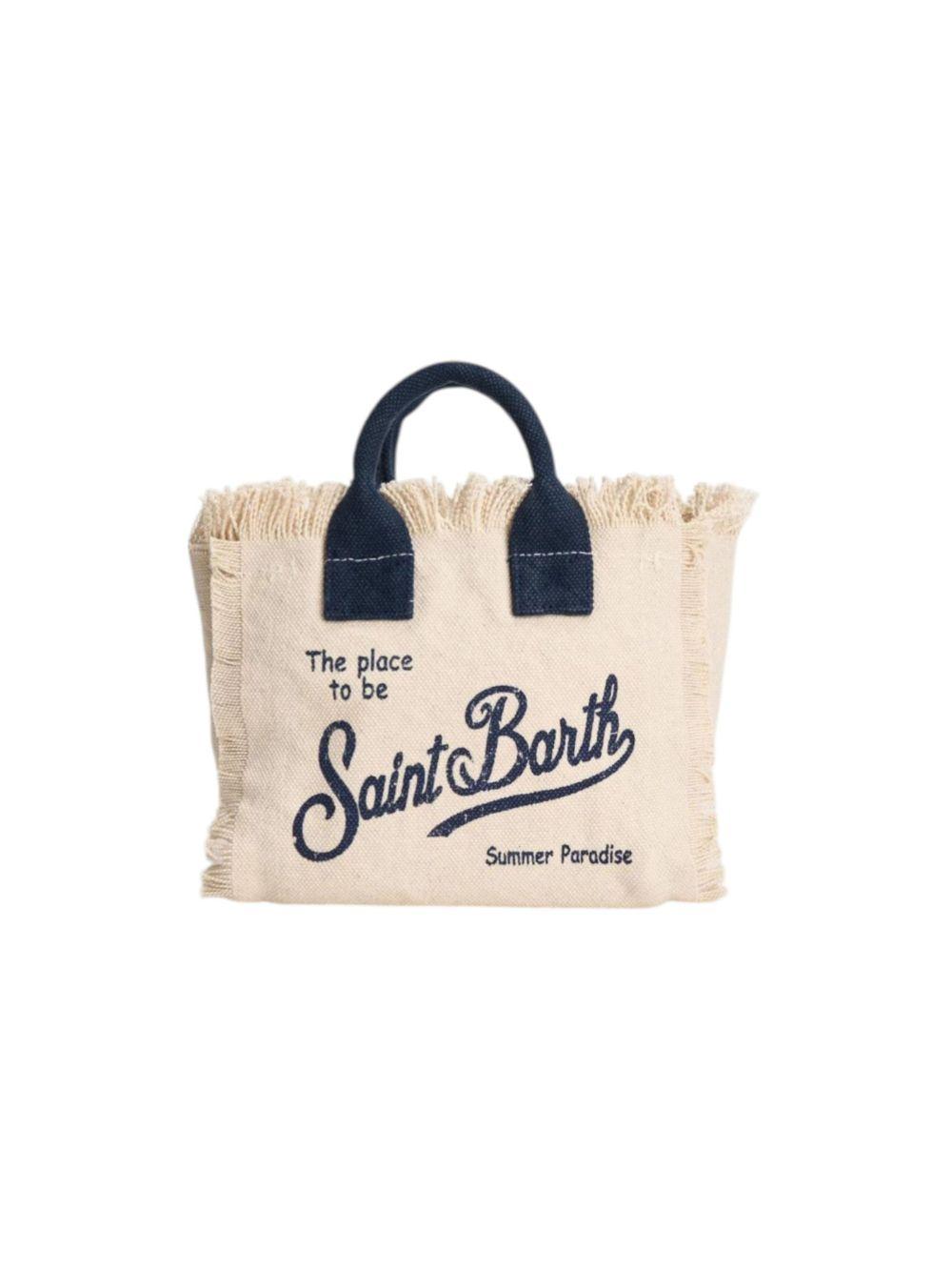 Borsa Vanity Mini MC2 Saint Barth bianca con logo a contrasto sul davanti VAMI001 02564L MC2 ST. BARTH KIDS