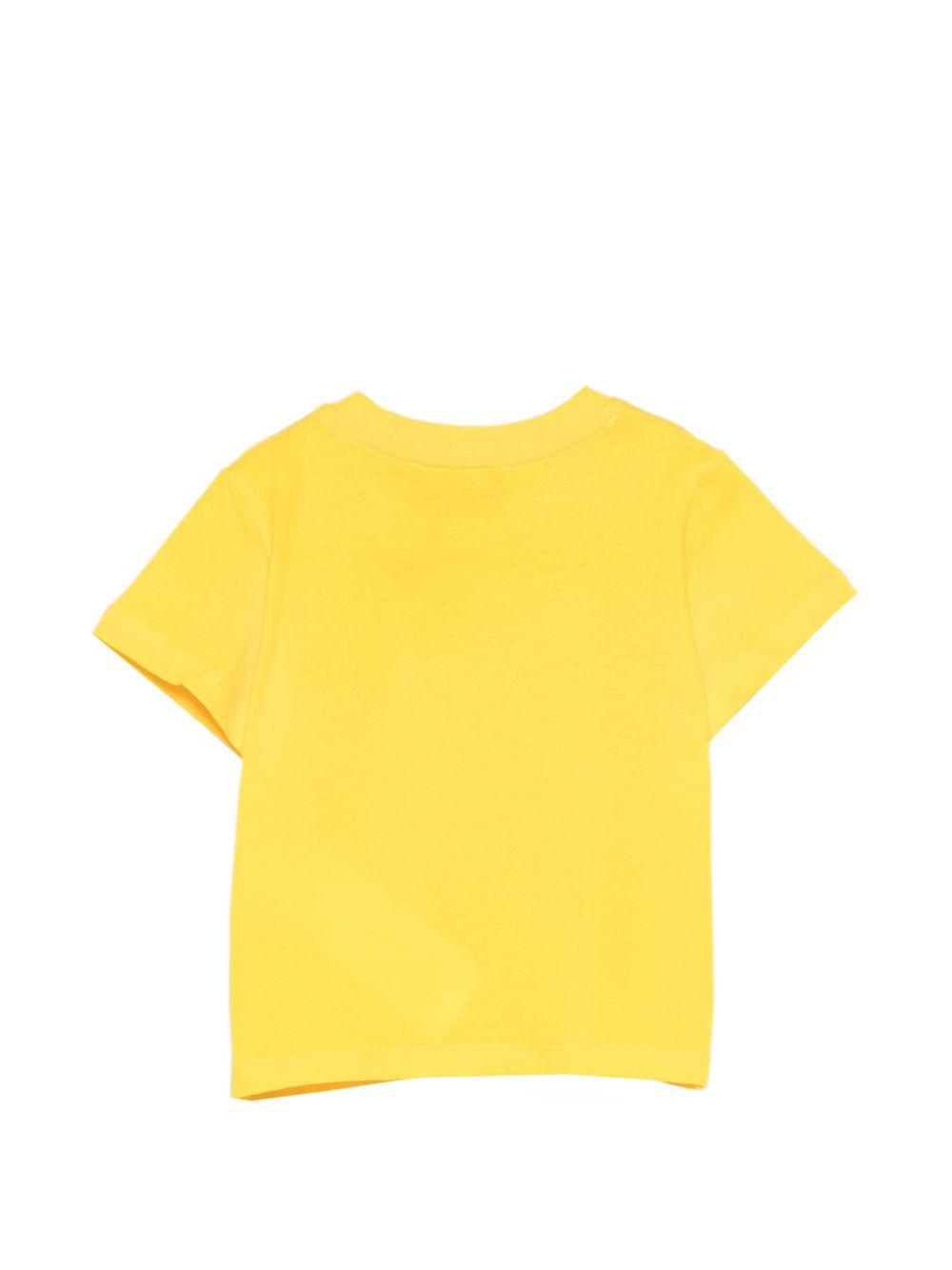 T-shirt per neonati Moschino Kids gialla con stampa grafica M5M047LAA03 50577 MOSCHINO KIDS