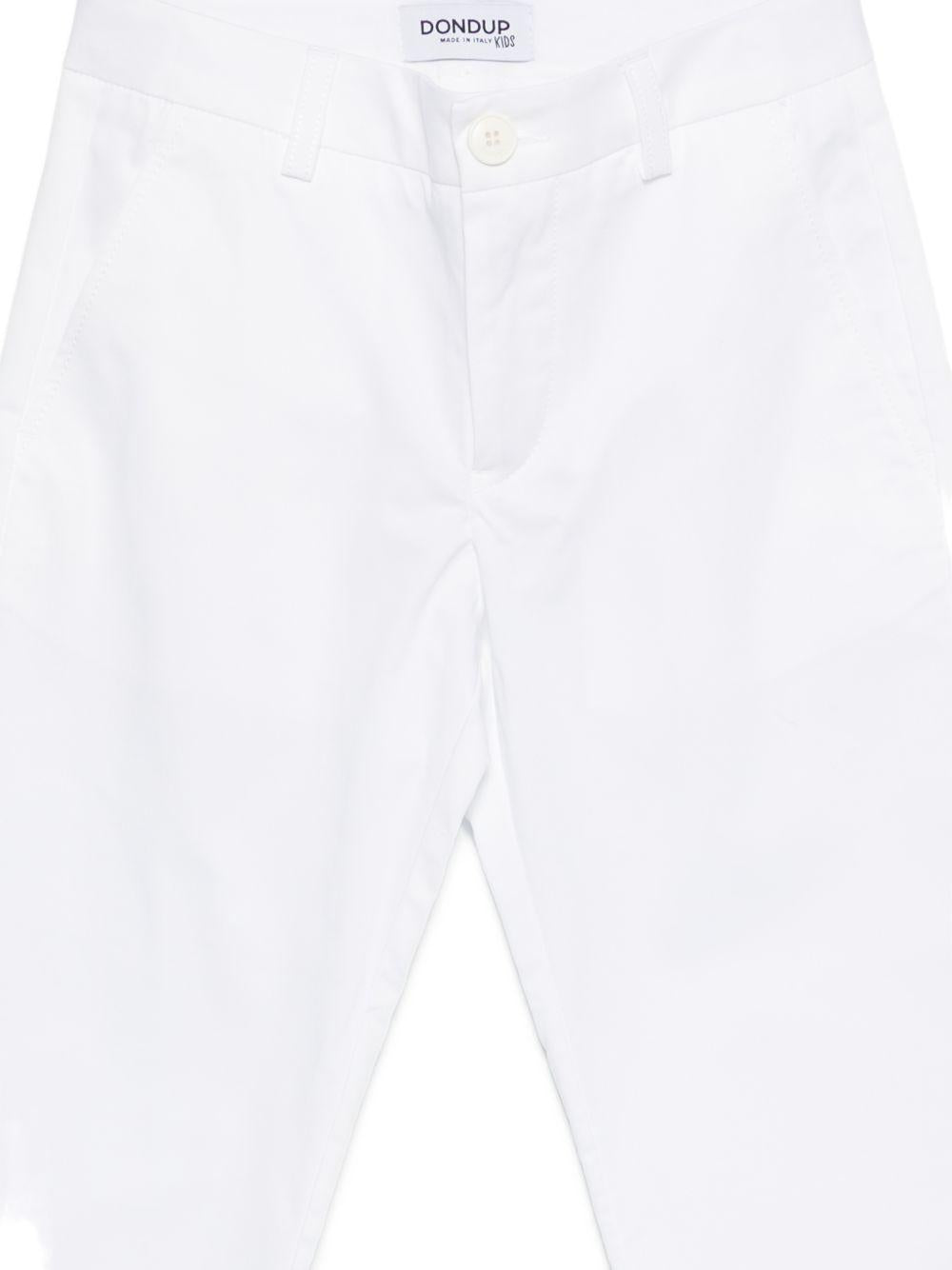 Pantaloni per bambino DONDUP Kids bianchi con tasca posteriore DMPA1800CE039 B000 DONDUP KIDS