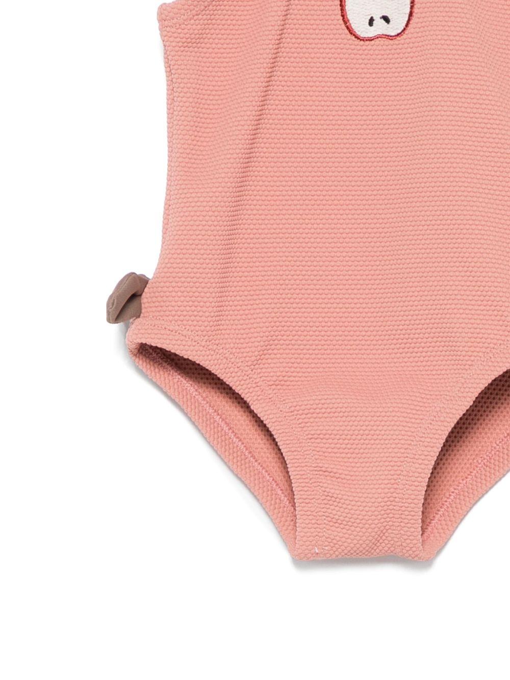Costume da bagno per neonata Donsje Stien rosa con motivo con ricamo 4097901 00036 DONSJE
