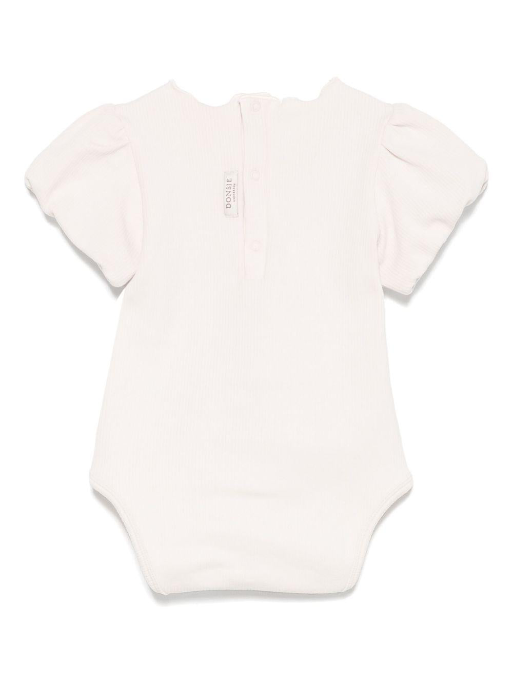 Body per neonata Donsje Nowie beige con motivo con ricamo 3032704 00001 DONSJE KIDS