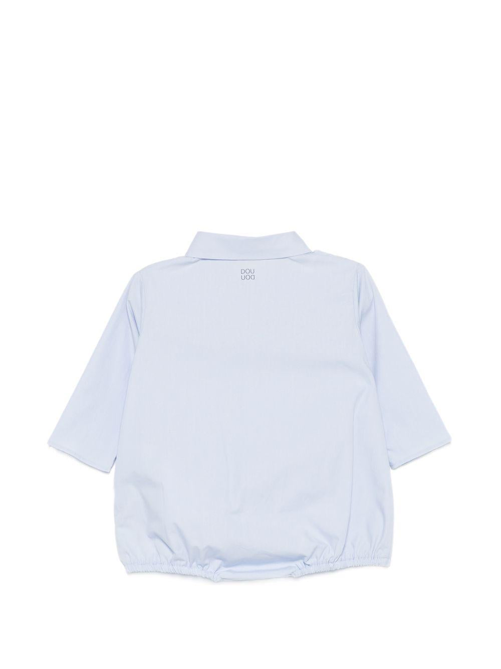 Tutina per neonato Douuod Kids azzurra con colletto DYA500 P0013 685 DOUUOD KIDS