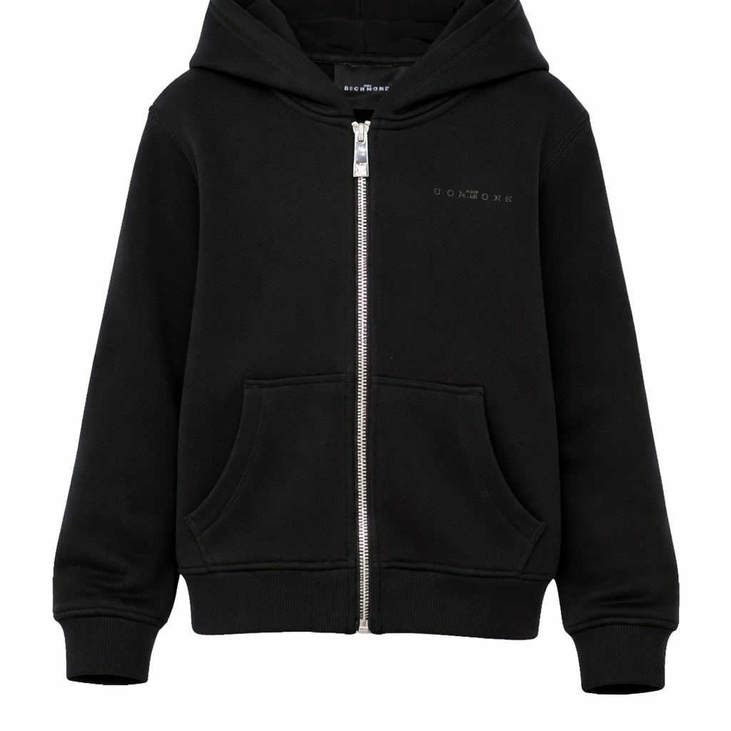 Felpa per bambino John Richmond Junior nera con cappuccio RBP26001FE BLACK JOHN RICHMOND JUNIOR