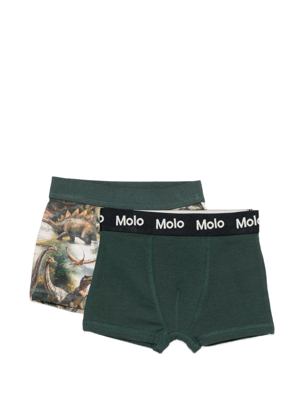 Set 2 boxer per bambino Molo kids multicolore con stampa grafica 1W26Q201 9947 MOLO KIDS