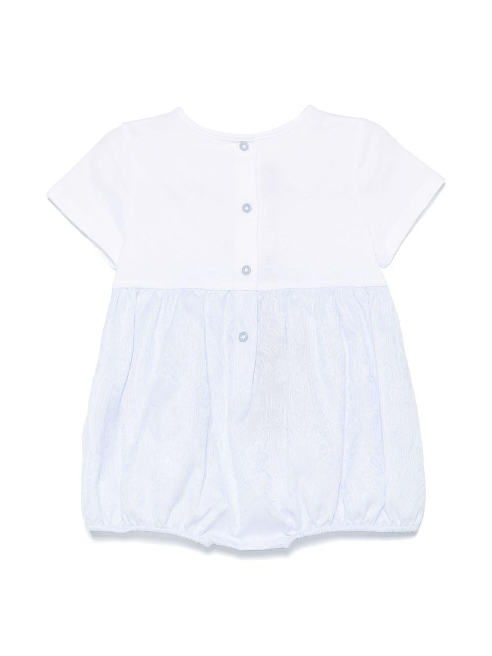 Tutina per neonato Etro Kids azzurro con caratteristico motivo Pegaso GWB540 P0472 600 ETRO KIDS