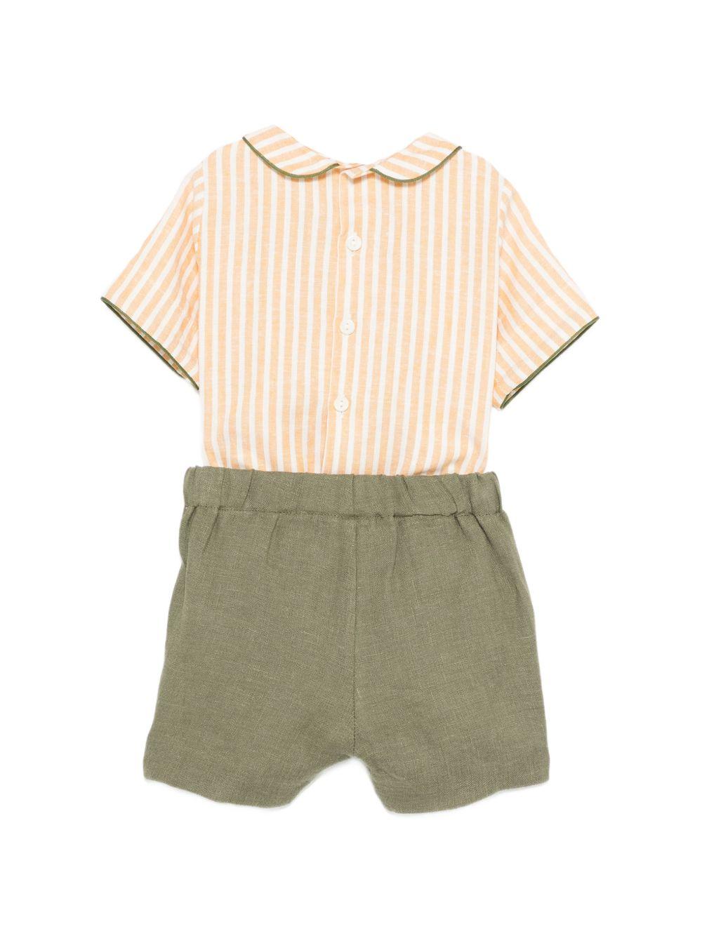 Completo per neonato La Stupenderia multicolore con colletto Peter Pan 2TCCT61 D19R77 LA STUPENDERIA