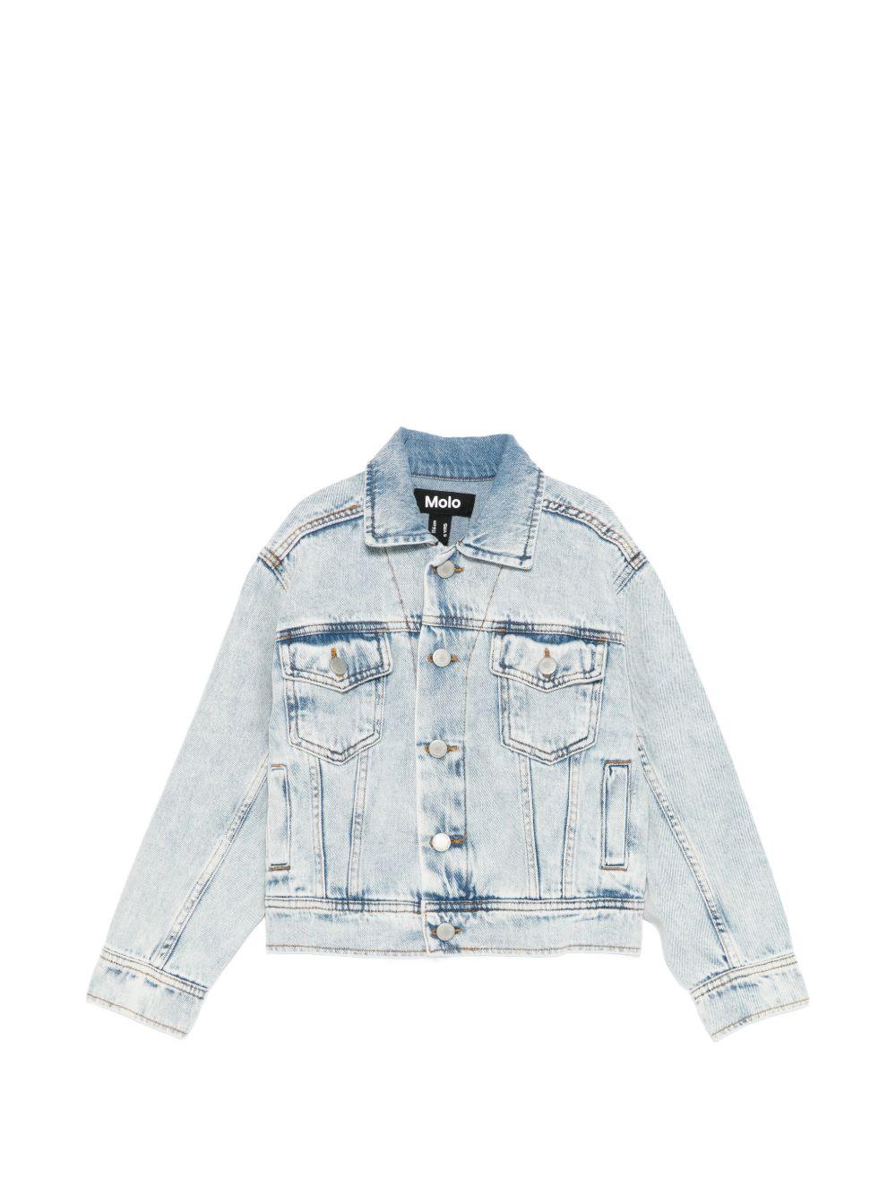 Giacca per bambino Molo Hipolito in denim con bottoni 5S26M301 5457 MOLO KIDS