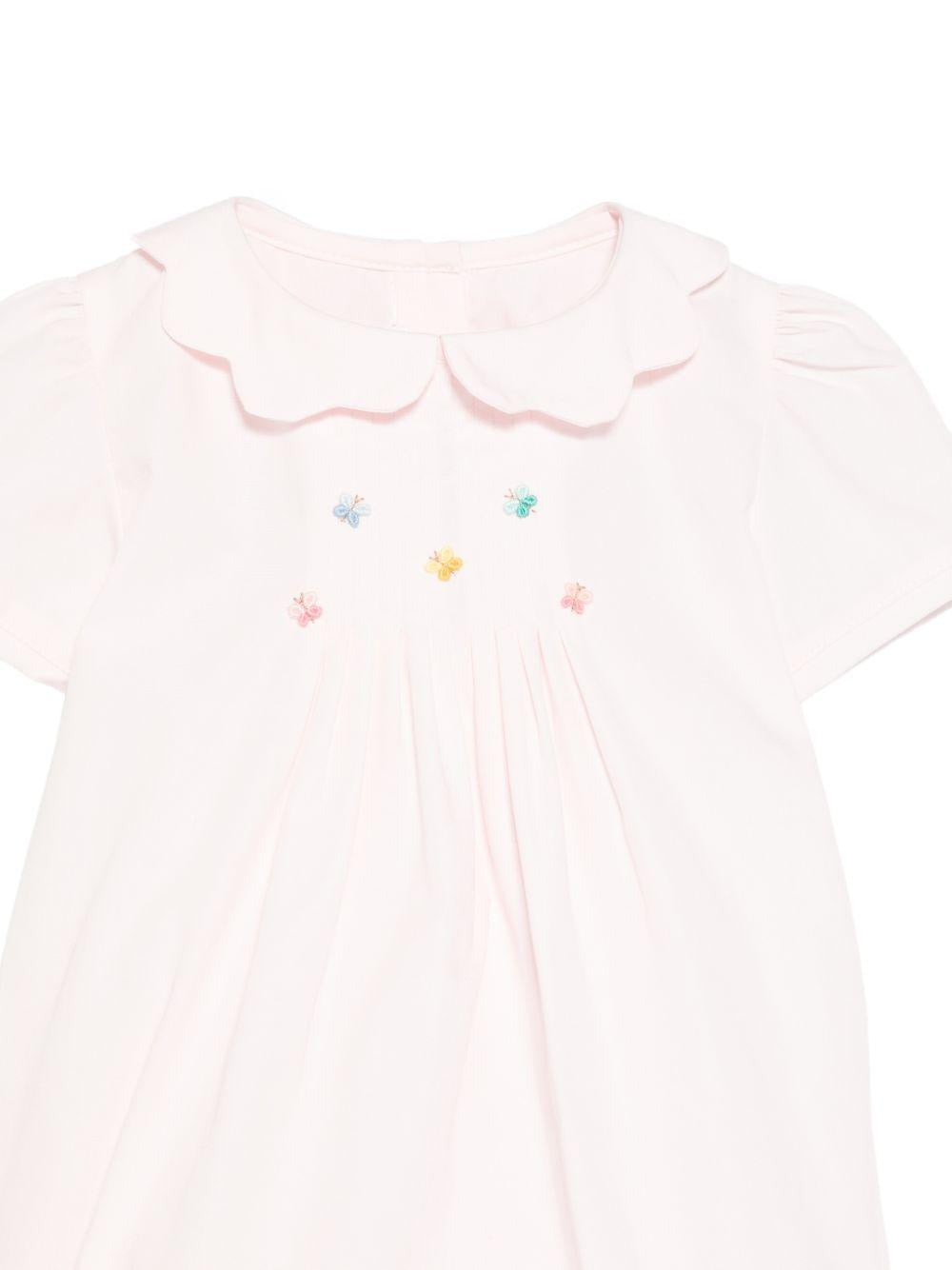 Tutina per neonata Mariella Ferrari rosa con ricamo a farfalla PLO13BIS 007 MARIELLA FERRARI
