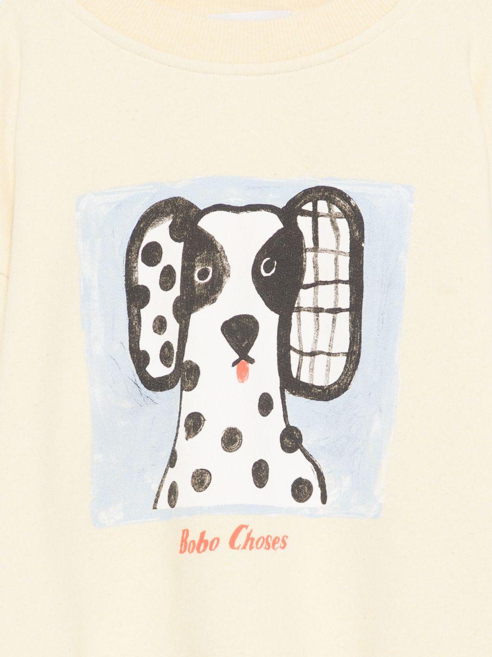 Felpa per bambino Bobo Choses gialla con stampa grafica Van Dog B126AC041 721 BOBO CHOSES KIDS