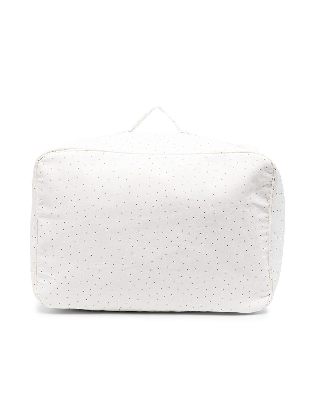 Borsa per neonati Bonpoint bianca con stampa a pois PEENDUIVAL3 132 BONPOINT KIDS