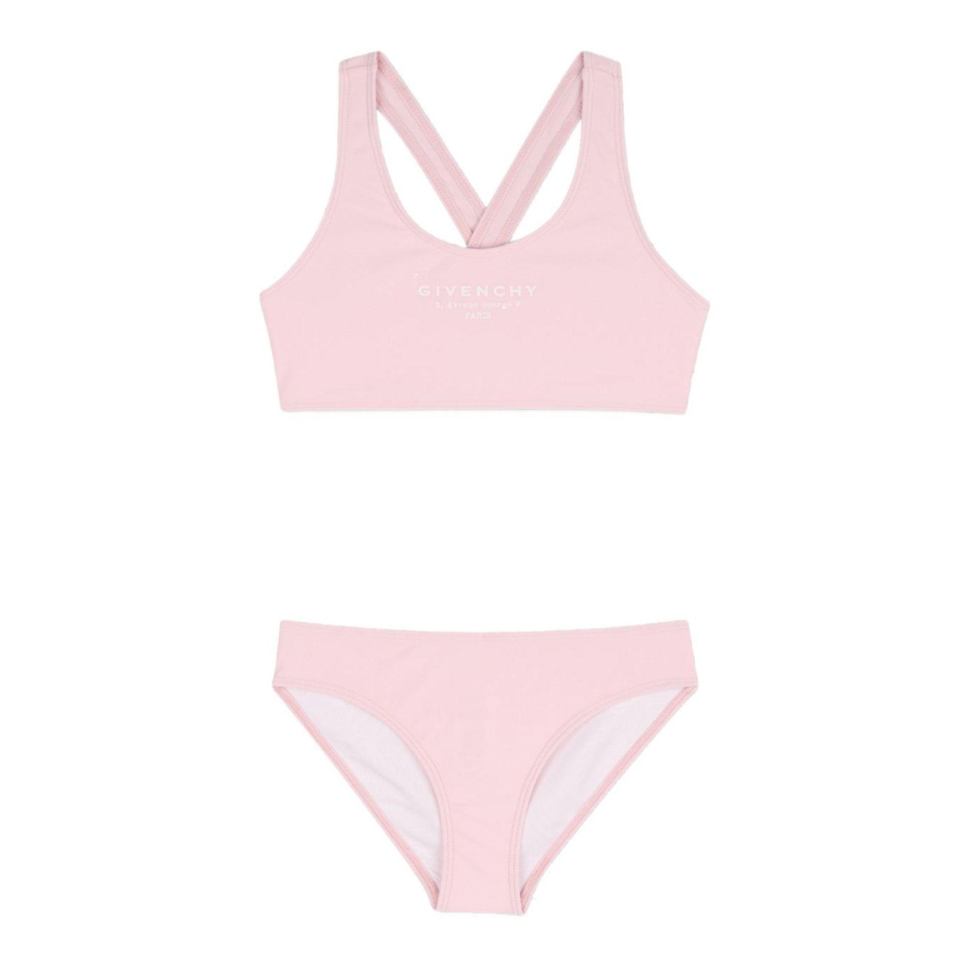 Bikini per bambina Givenchy Kids rosa con stampa logo H31218 44Z GIVENCHY KIDS