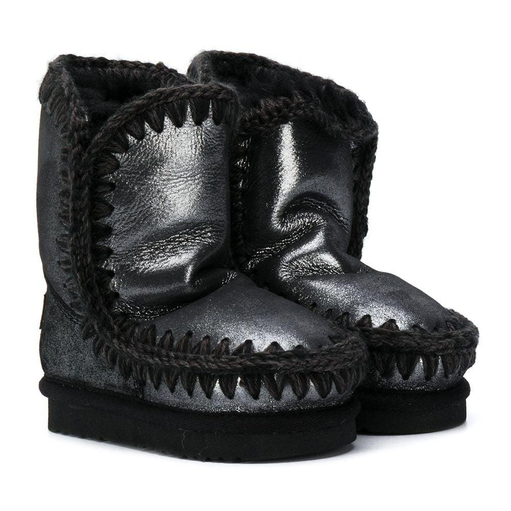 Stivaletti Eskimo per bambina Mou Kids nero con design senza lacci FK101000C MGBLK MOU KIDS