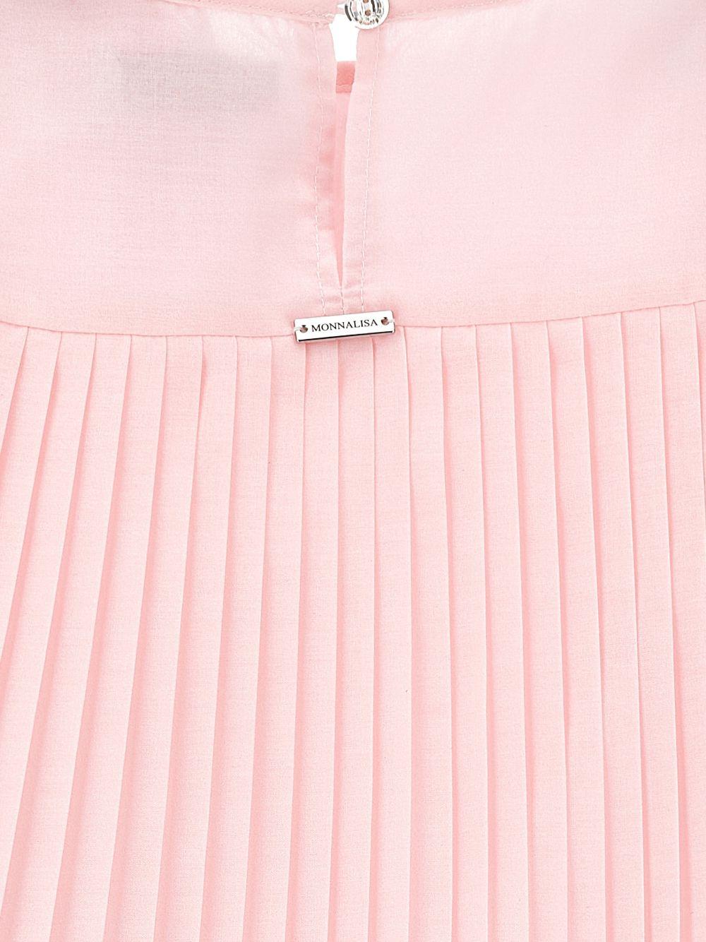 Abito per bambina Monnalisa rosa con applicazione a fiori 71G909 7364 0091 MONNALISA KIDS