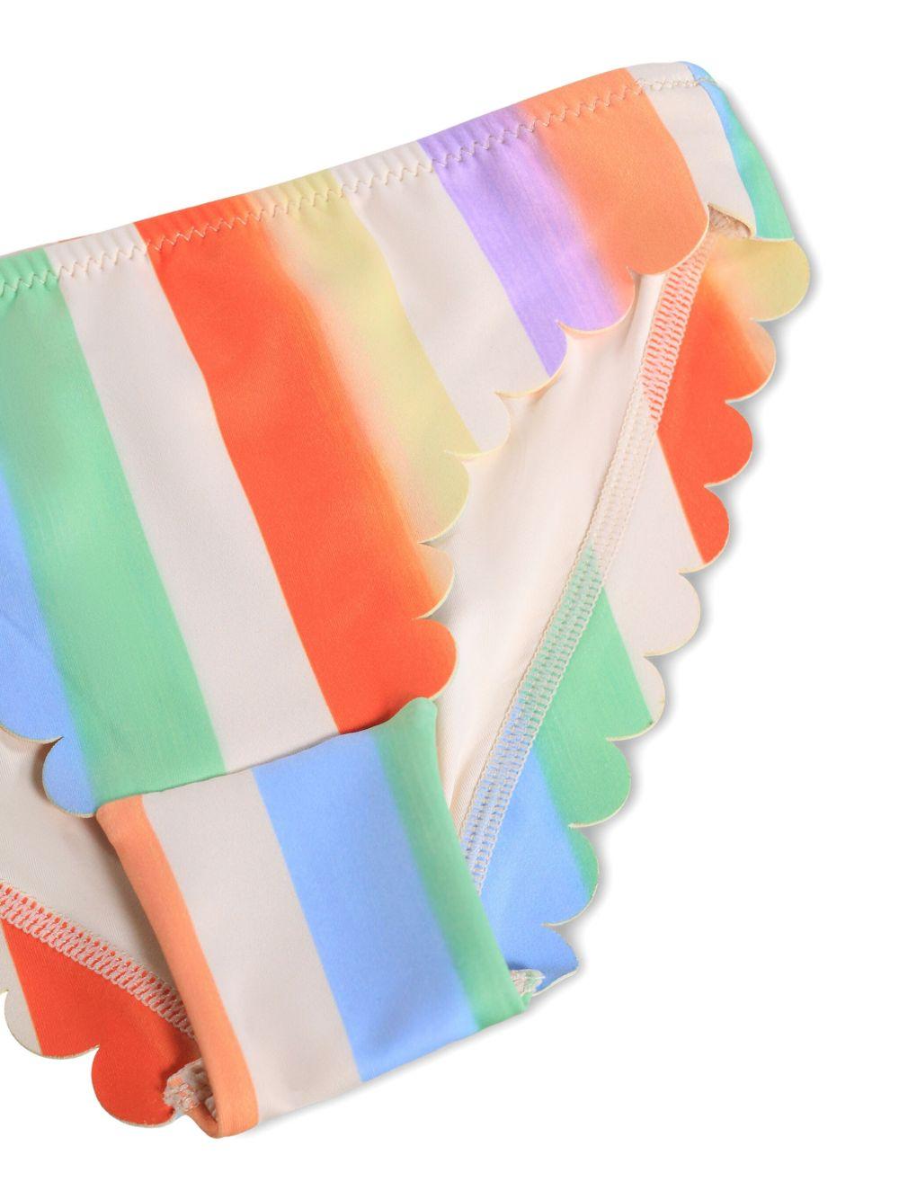 Bikini Nolina per bambina Molo multicolore con design a righe 8S26P105 9525 MOLO