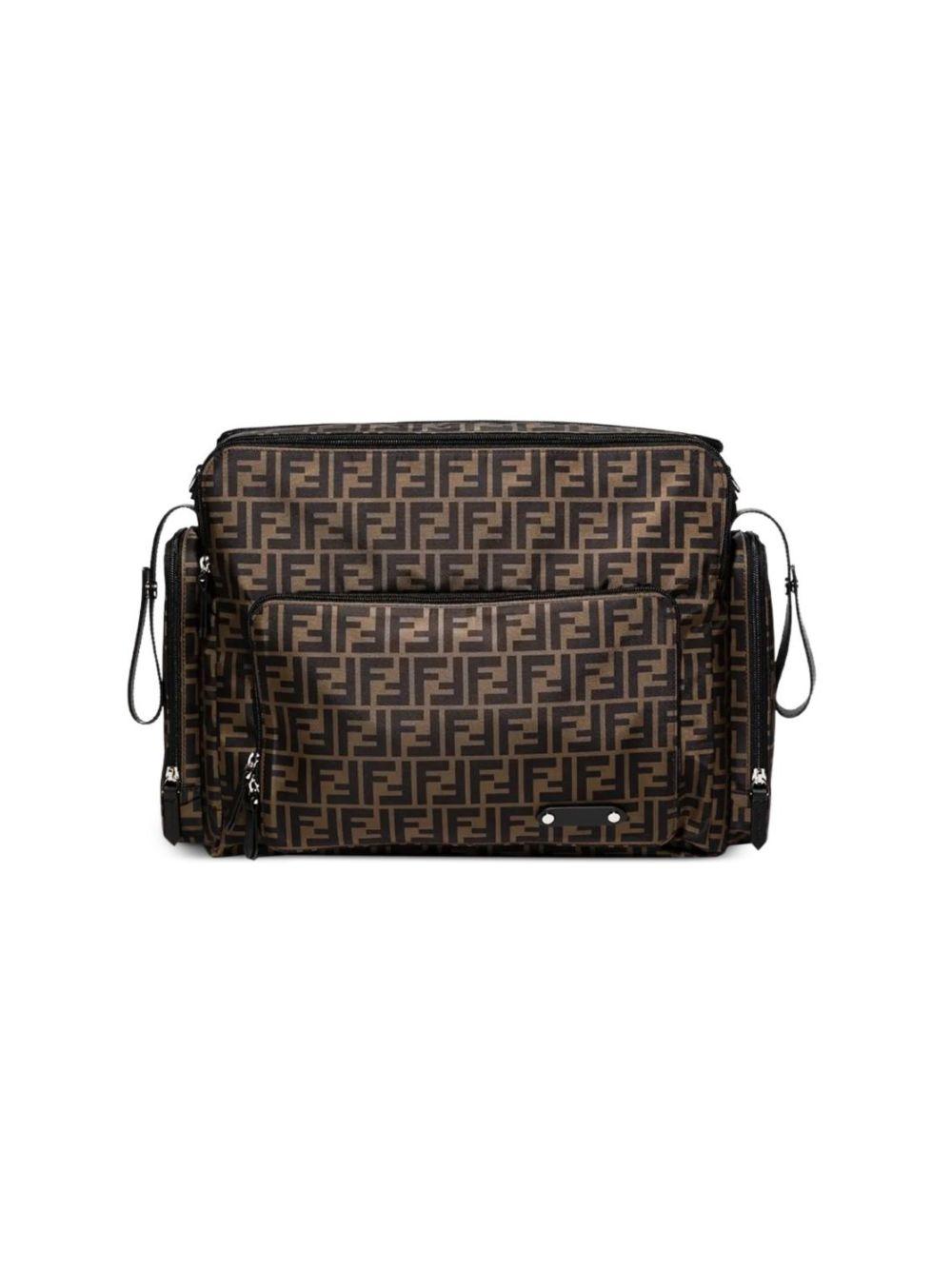 Borsa fasciatoio per neonati Fendi Kids marrone con monogramma FF 7VB013 ARDI F14TW FENDI KIDS