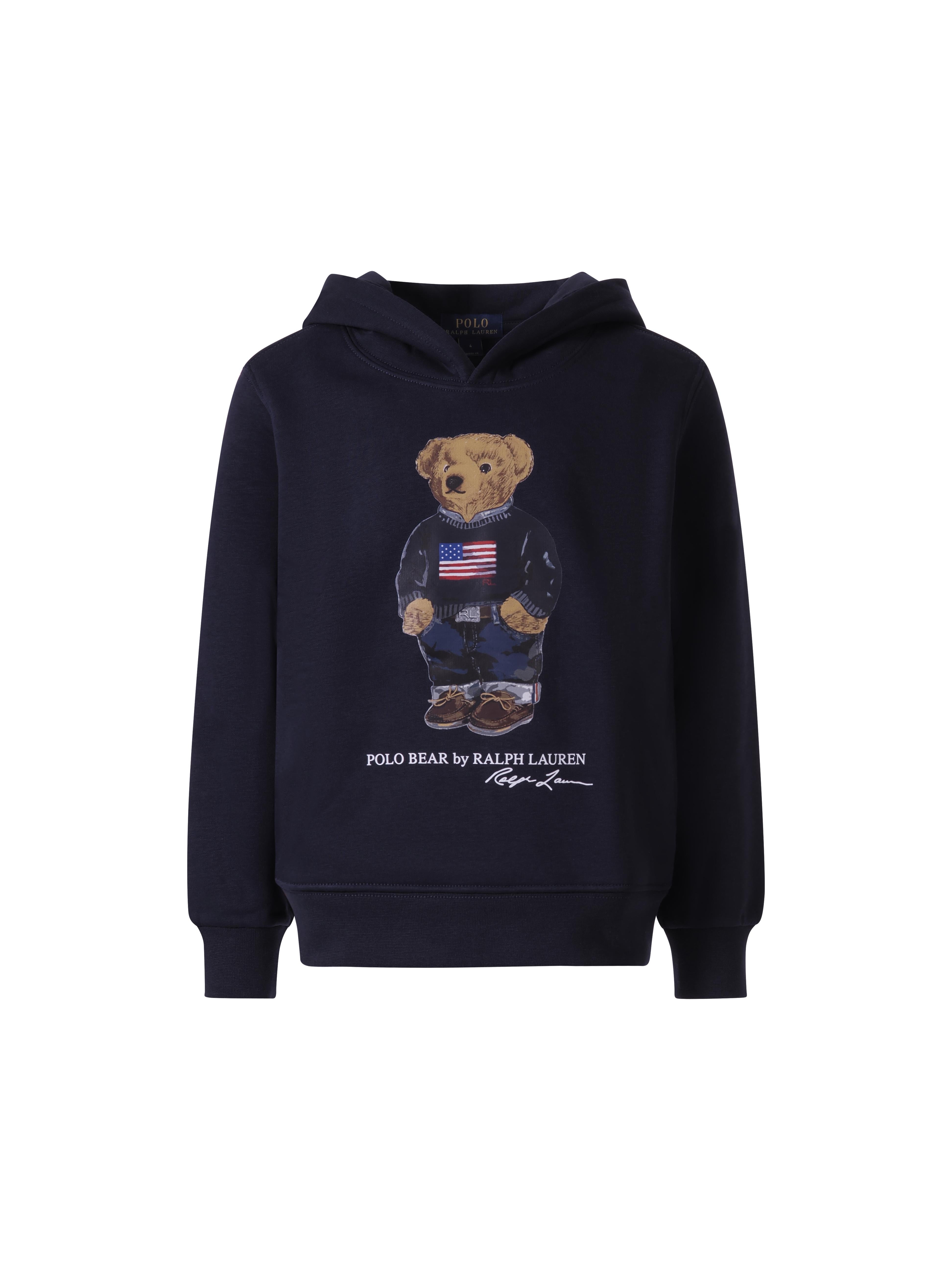 Felpa per bambino Ralph Lauren Kids blu scuro con stampa grafica sul davanti<BR/> 322A10529 001 Ralph Lauren kids