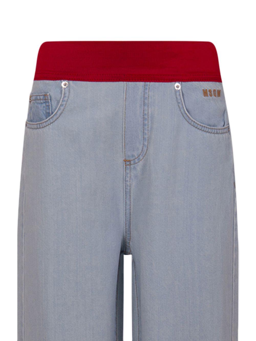 Jeans per bambina MSGM Kids denim con elastico in vita S6MSJGDP040 126 MSGM KIDS