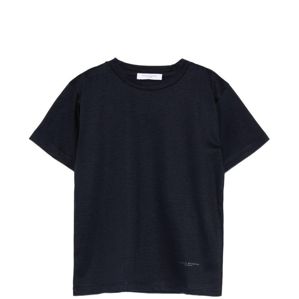 T-shirt per bambino Paolo Pecora Kids blu con maniche corte PP4219 BLU PAOLO PECORA KIDS