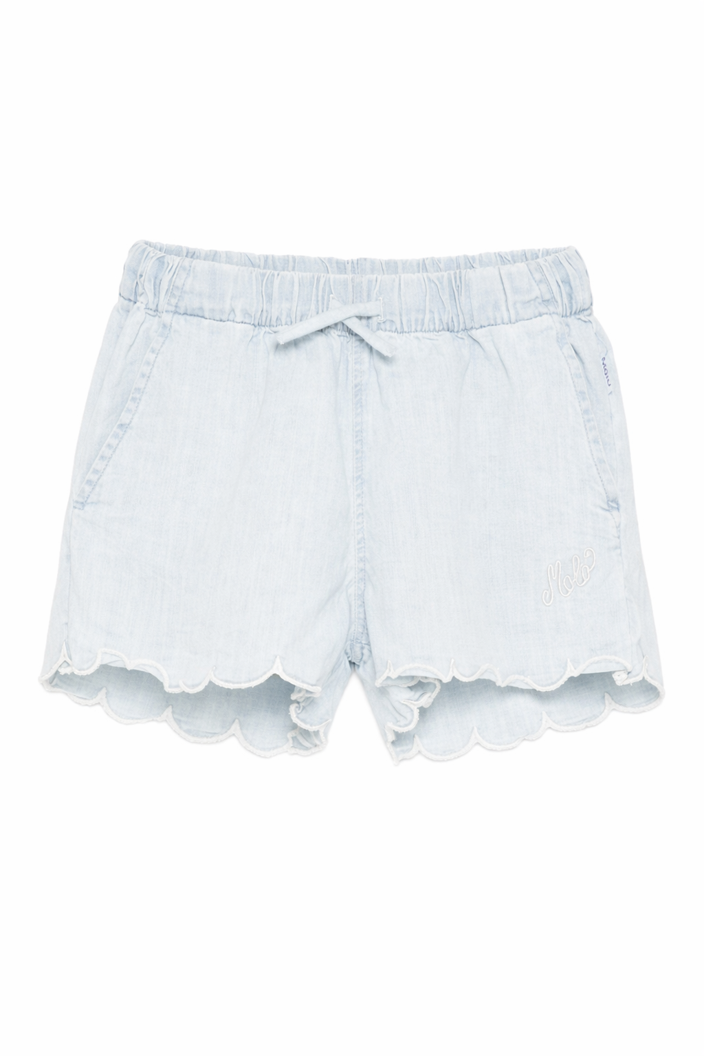 Shorts per bambina Molo azzurro con bordo smerlato 2S26H107 8621 MOLO