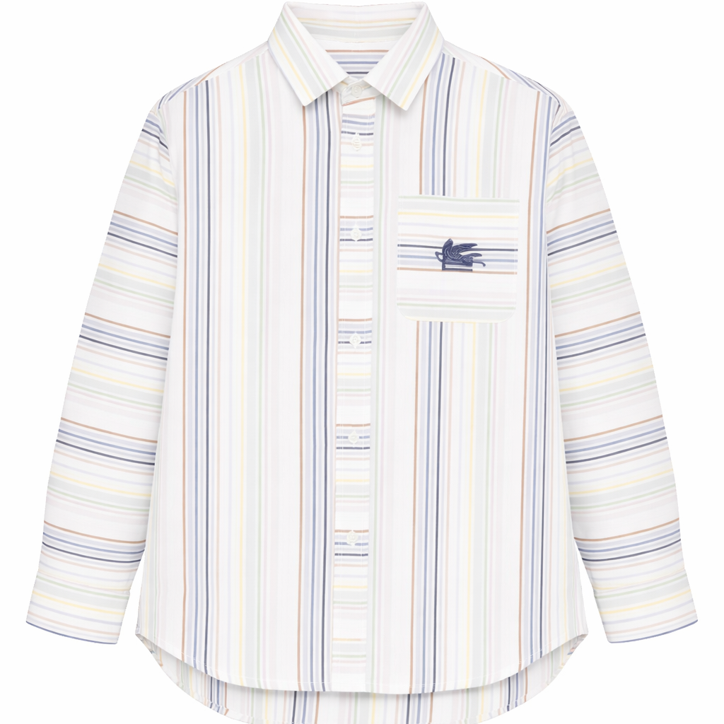Camicia per bambino Etro Kids multicolore con design a righe GY5P20 Z3654 101RO ETRO KIDS