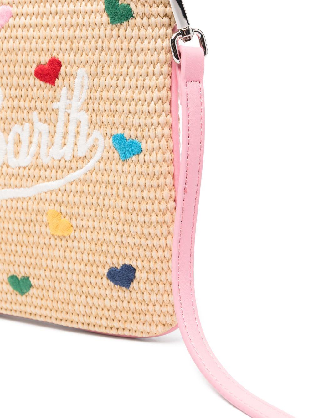 Pochette Parisienne MC2 Saint Barth beige con motivo a cuore PAR0021 00344L MC2 ST. BARTH KIDS