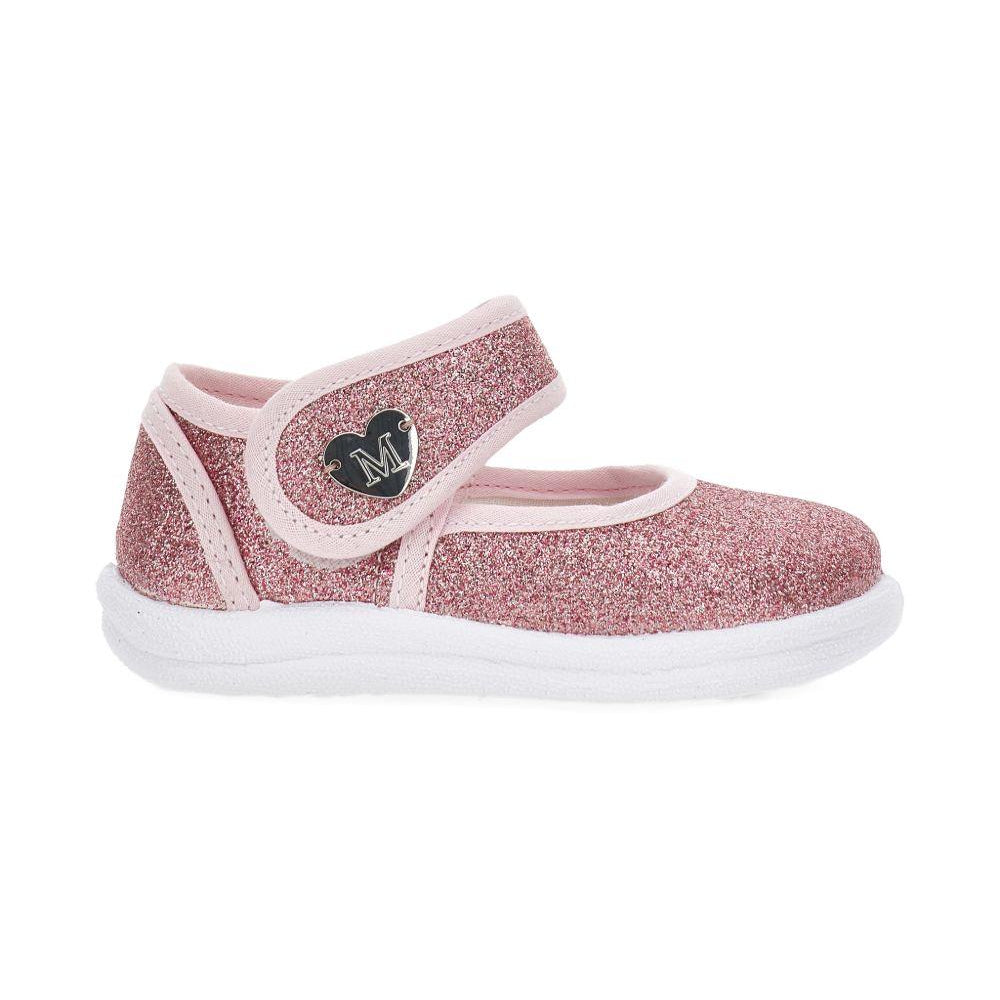 Ballerine per bambina Monnalisa rosa con decorazione glitter 83G005 7714 G090 MONNALISA KIDS