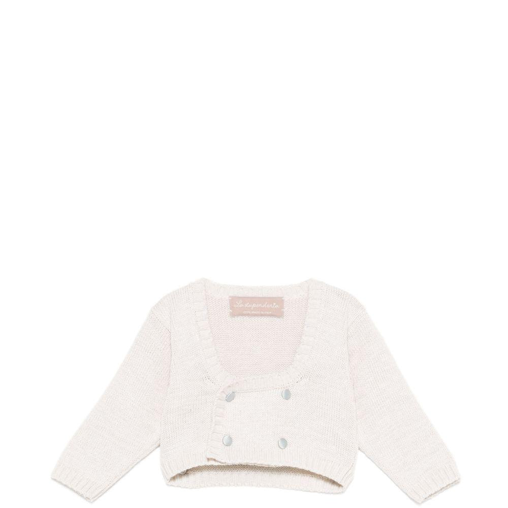 Cardigan per neonata La Stupenderia beige con chiusura con bottoni sul davanti 2SCSC51 805 S66 LA STUPENDERIA KIDS