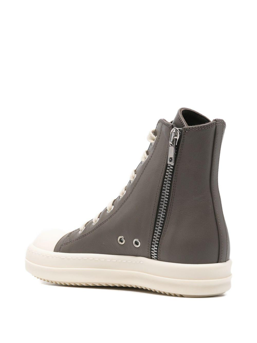 Sneakers per bambini Rick Owens Kids grigie con chiusura con lacci BG01F3895LMU 3411 RICK OWENS KIDS