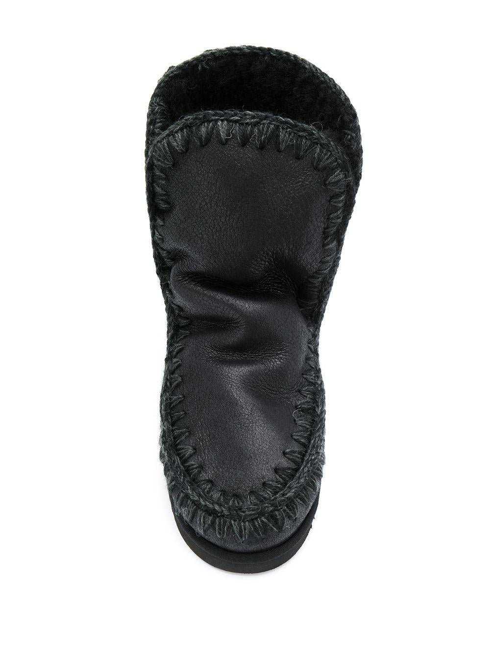 Stivali Eskimo per bambina Mou Kids neri con logo sul tallone FW101000B CBKG MOU KIDS