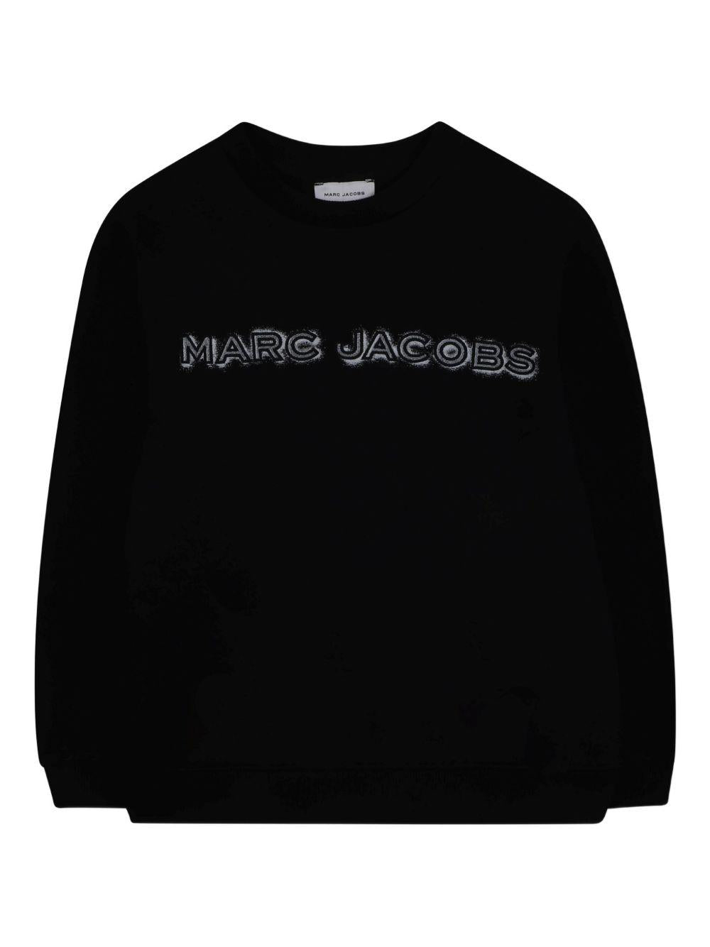 Felpa per bambino The Marc Jacobs Kids nero con stampa logo W60634 09B THE MARC JACOBS KIDS