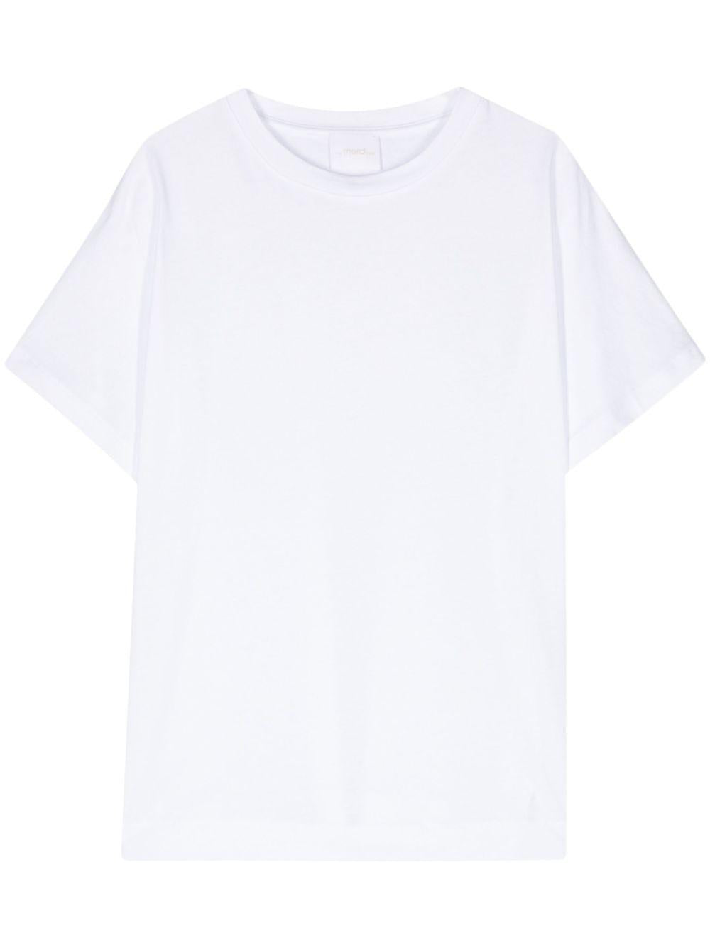 T-shirt per donna Merci bianco con stampa con logo sul retro MM274X WHITE MERCI