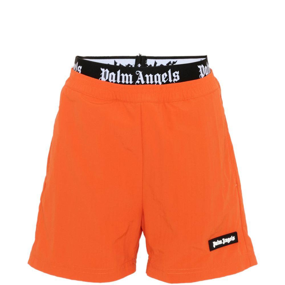 Costume da bagno per bambino Palm Angels Kids arancione con logo in vita PBFD005S26FAB001 030 PALM ANGELS KIDS