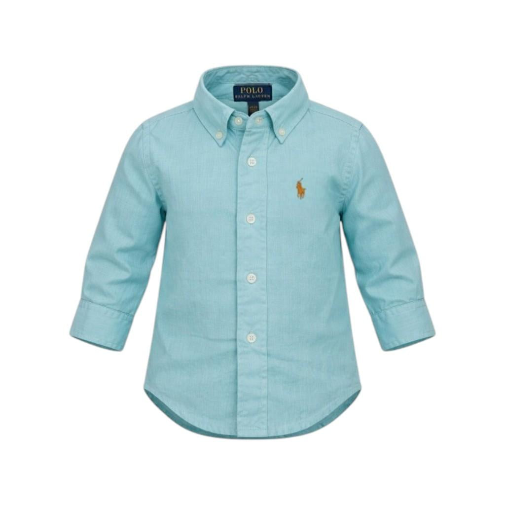 Camicia per bambino Polo Ralph Lauren Kids azzurra con motivo Polo Pony 322967600 506 Ralph Lauren kids