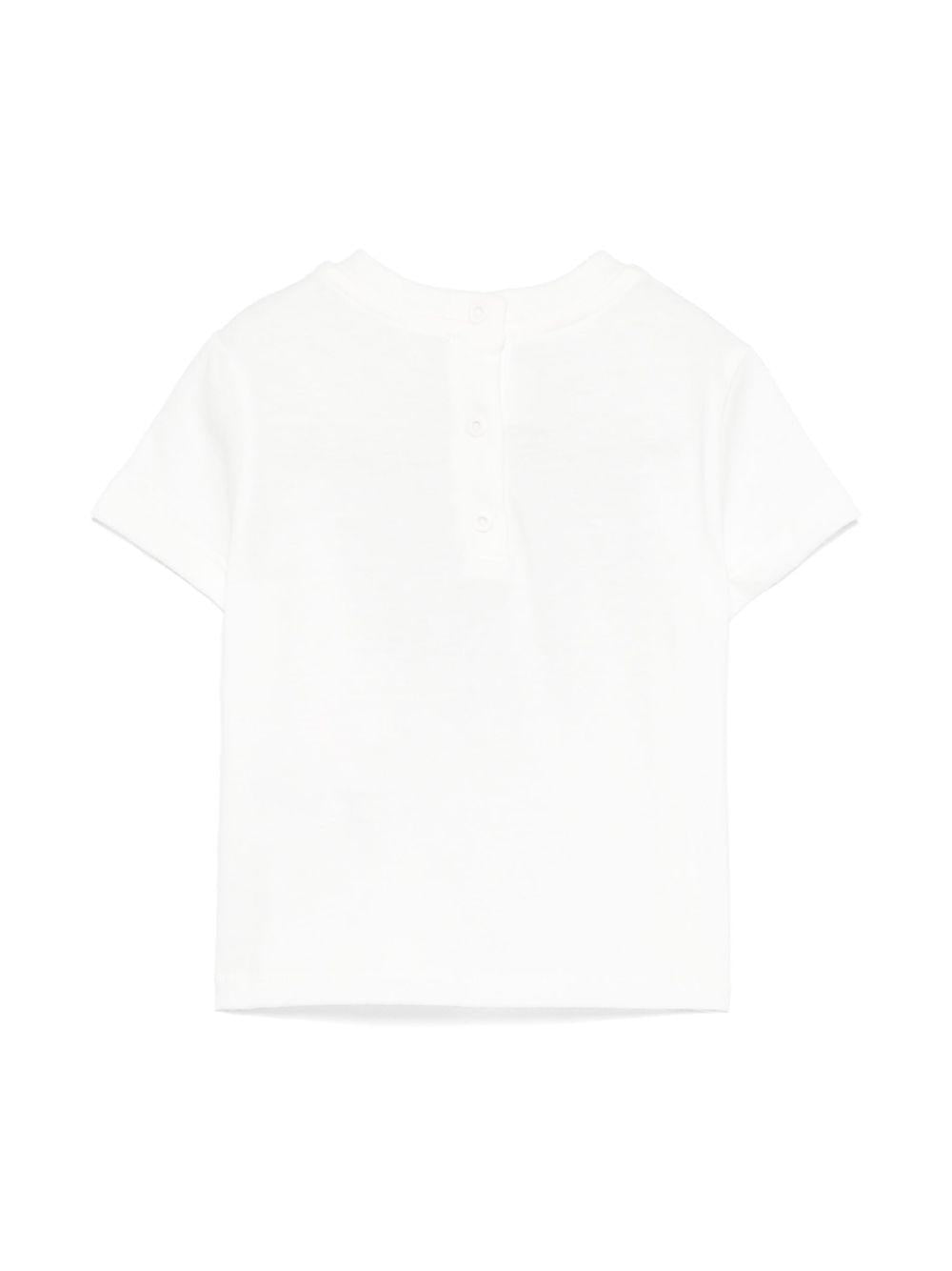 T-shirt per neonato Fendi Kids bianco con stampa grafica sul davanti BMI254 7AJ F0TU9 FENDI KIDS