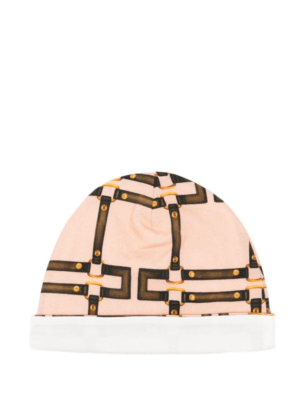 Cappello per neonata Elisabetta Franchi La Mia Bambina multicolore con fibbia ENCP0820JFE01 C053 ElISABETTA FRANCHI KIDS